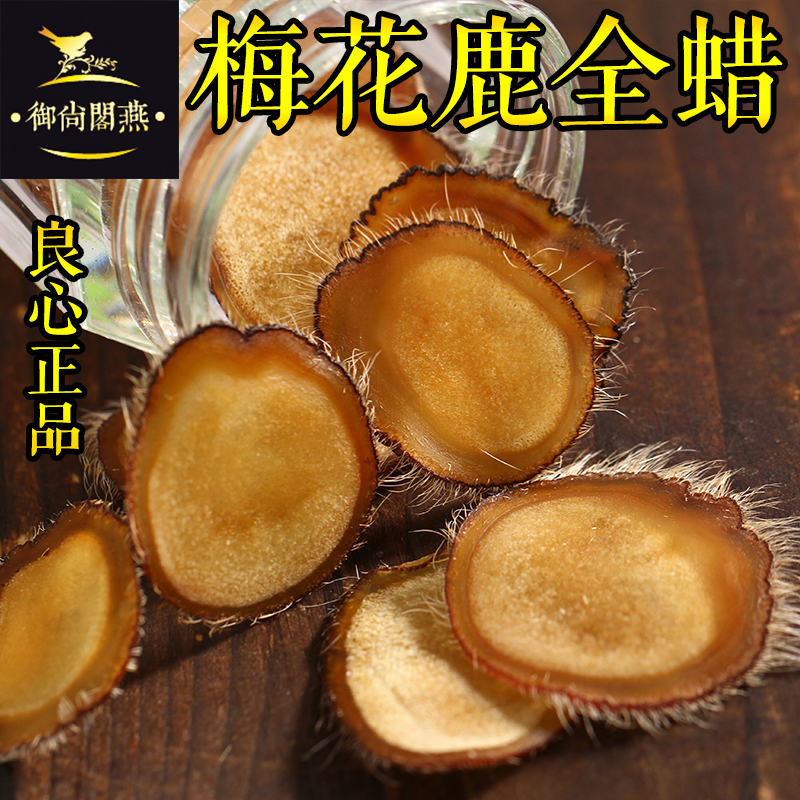 御尚阁燕 特级鹿茸片全蜡片东北长白山特级梅花鹿鹿茸蜡片足干5克