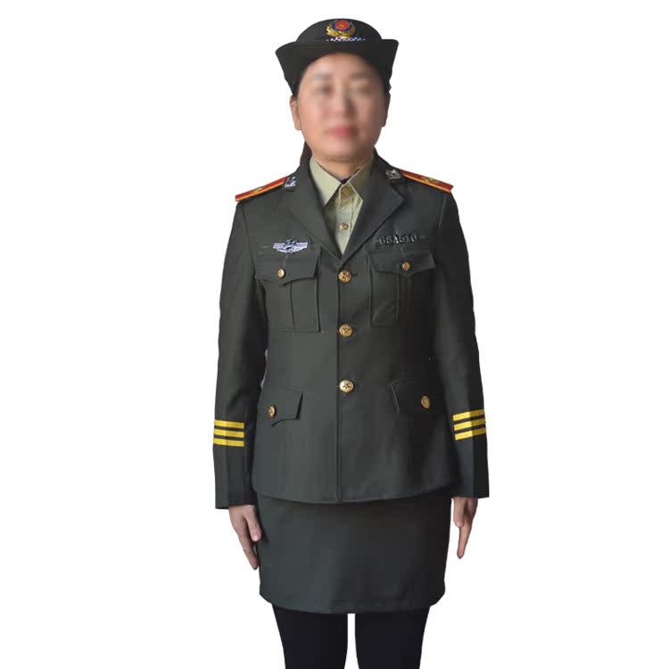 新款升旗手服装仪仗队军装礼服舞台演出服女乐队军鼓队制服套装裙