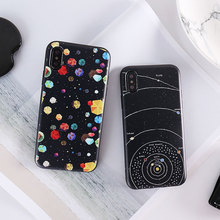 iphone7苹果6s手机壳6plus硅胶全包软壳5se防摔浮雕星空宇宙外壳
