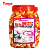 水晶果 杂果罐头 蒟蒻 彩色椰果 奶茶专用椰子果粒果肉 2.4kg桶装