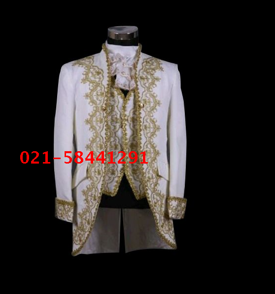 宫廷男装出租欧洲中世纪伯爵绅士王子国王礼服红蓝绿白色多色可选