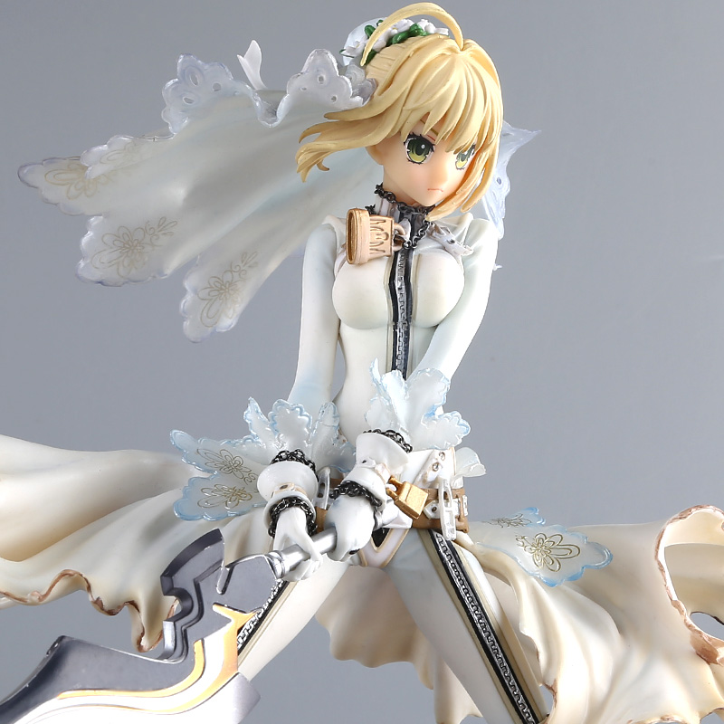 命运之夜手办 fate 婚纱尼禄手办 saber手办 花嫁尼禄