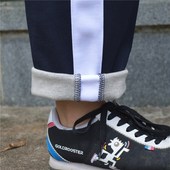 校服女运动裤 冬中学生校服裤 男白杠裤 男女通用白边韩版 汕尾校裤