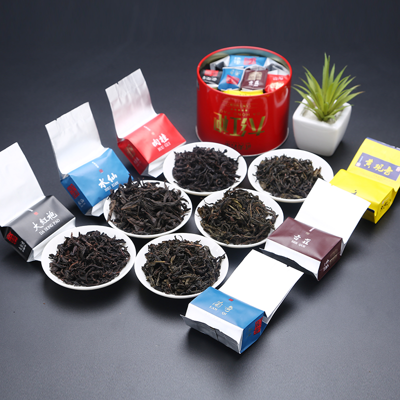大红袍茶叶肉桂水仙茶雀舌奇兰黄观音春茶礼盒装武夷岩茶试喝送礼