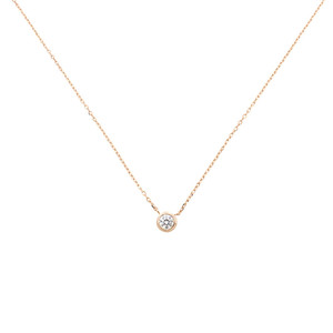 925银锆石吊坠锁骨链