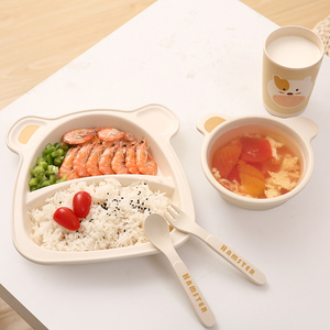 竹纤维婴儿餐具套装