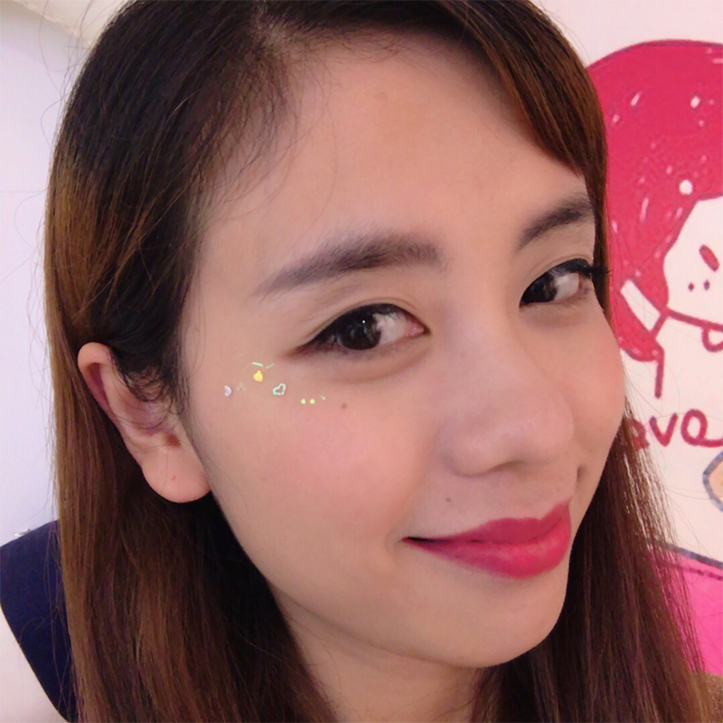 少女心放映室 林小宅日系眼妆亮片闪粉眼部彩妆爱心贴片 12个套装