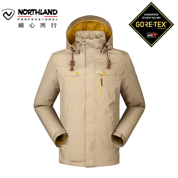 诺诗兰NORTHLAND 秋冬户外GORE-TEX冲锋衣男士防风衣 GS055719