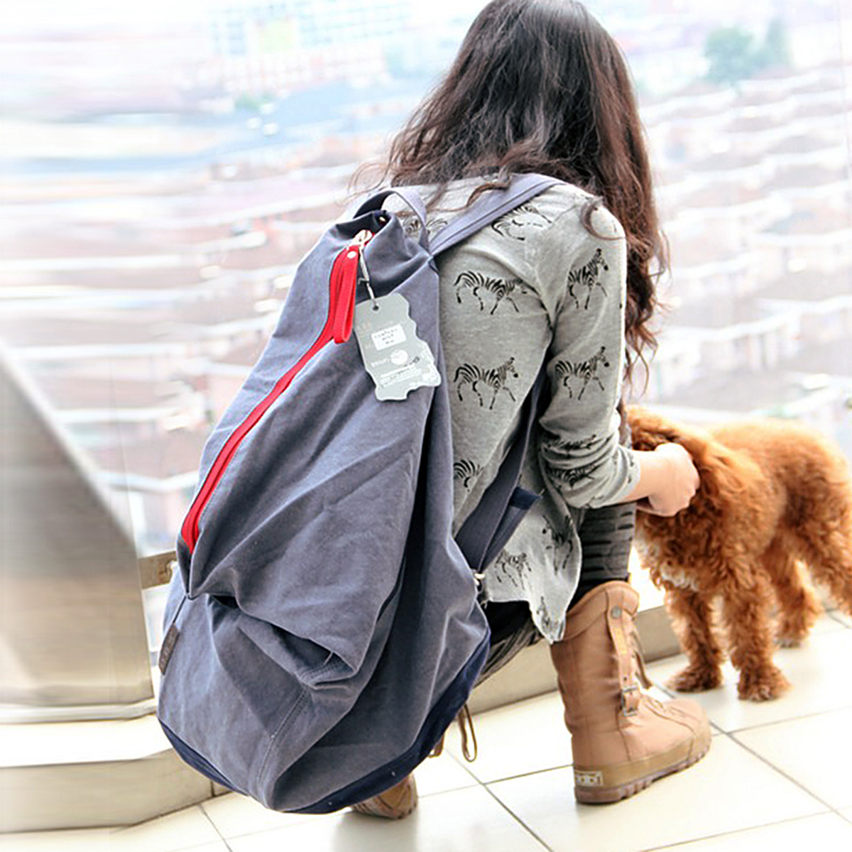正品休闲旅行背包 中学生书包文艺范 韩版帆布包女包潮包双肩包包