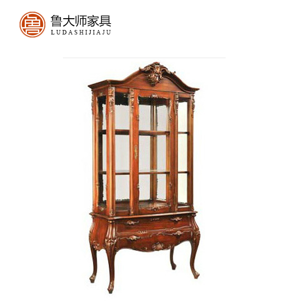 亚振家具官网旗舰店款式亚振百年好合桃花心实木装饰柜亚振酒柜
