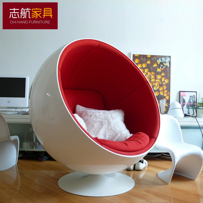 ballchair中号半球椅 蛋形太空椅子 休闲简约创意个性大号旋转躺