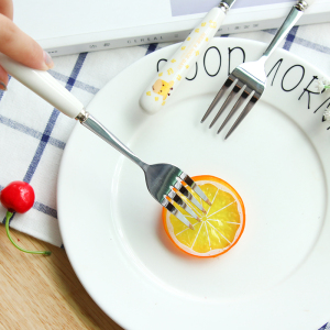 小清新不锈钢学生餐具