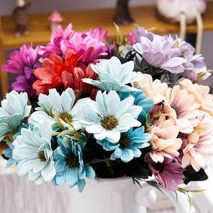 欧式风格油画春菊仿真花束