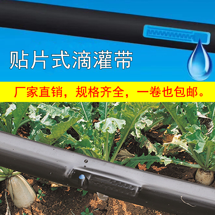 微喷带滴管带农用大棚蔬菜膜下16贴片式滴灌带滴水带节水灌溉设备