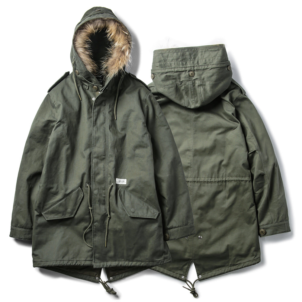 roaringwild 16aw m-51 parka / c-jkt 绿夹棉毛领m51风衣