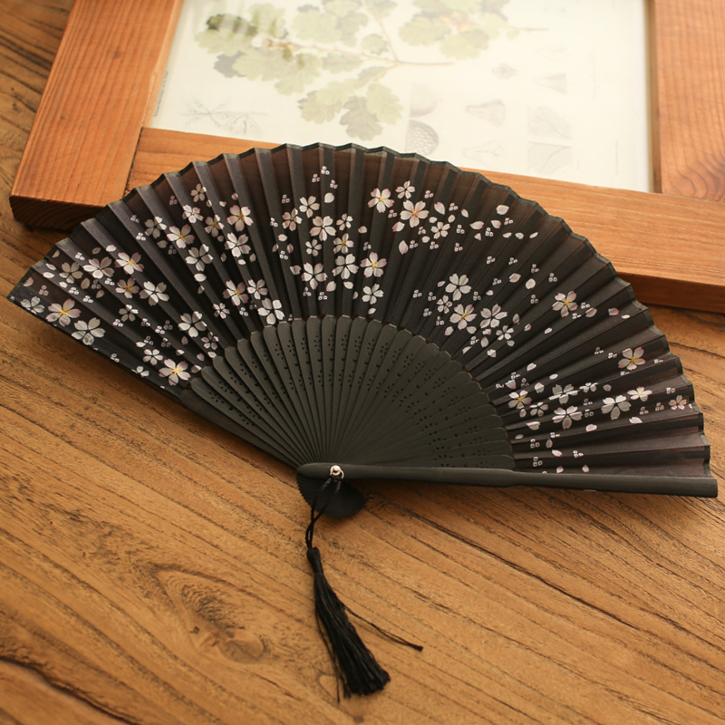 古典折扇夏季女士中国风扇子舞蹈汉服道具礼品