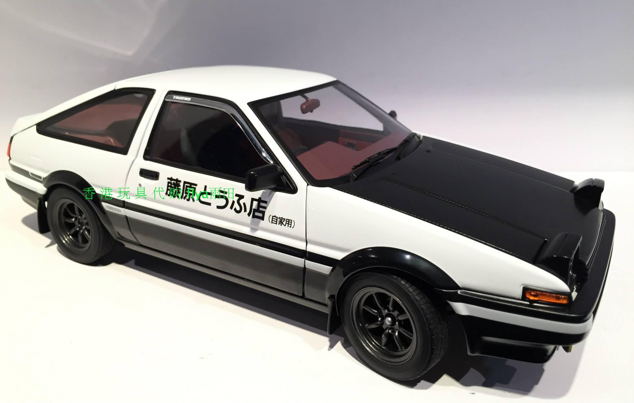 奥拓autoart 1:18丰田ae86藤原豆腐店头文字d 电影版汽车模型代购