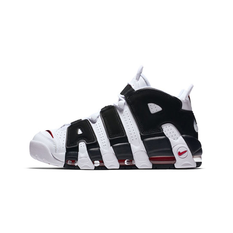 库客nike air more uptempo 皮蓬大air黑白熊猫 414962-105