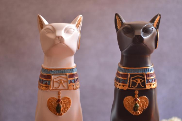 尼罗河古埃及大号猫神摆件创意欧式家居家装饰品工艺品新婚房客厅
