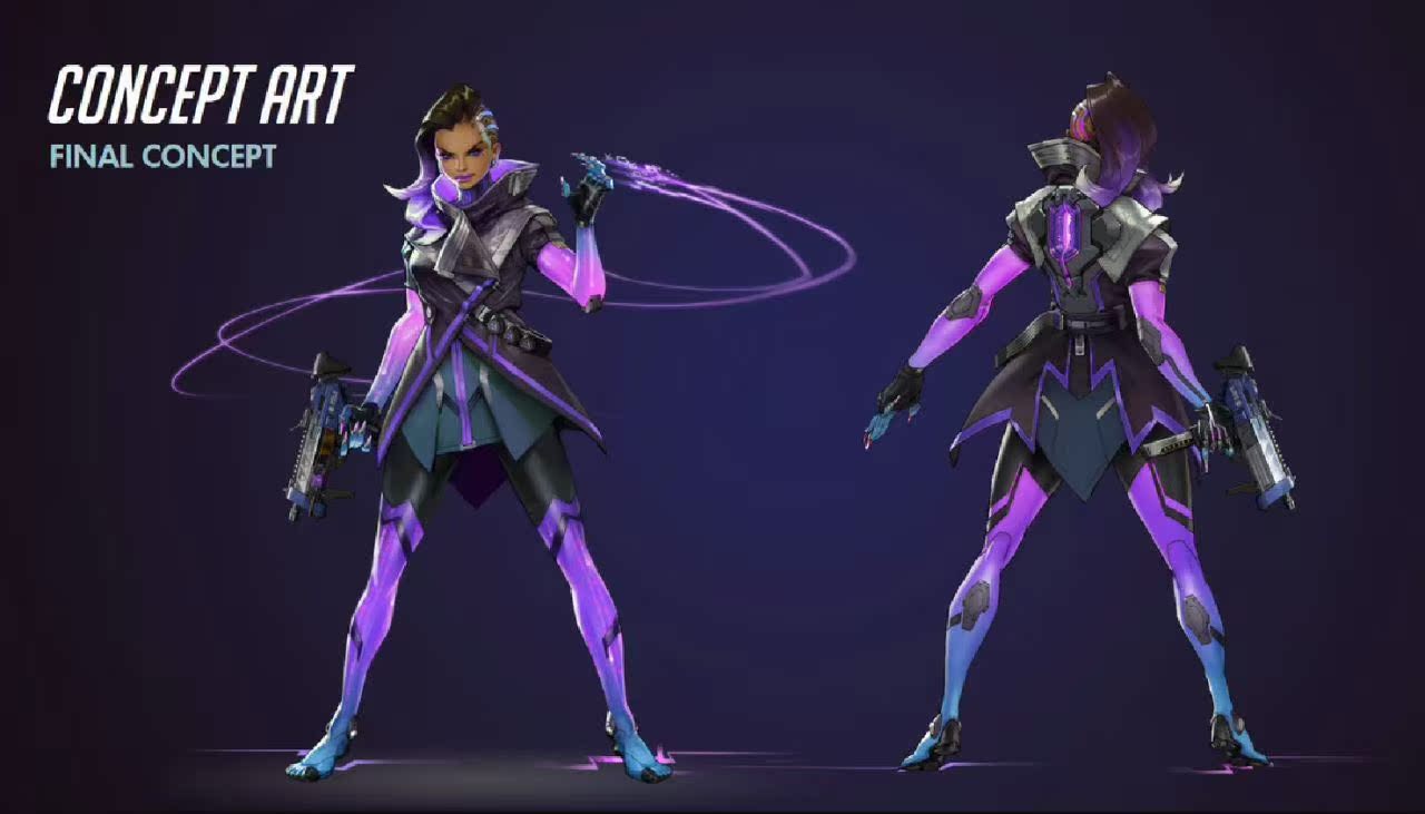 【灵启】守望先锋 黑影 sombra cosplay道具服装忠实还原量身定制