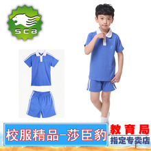 正品 校服质量保证 短裤 莎臣豹校服深圳校服小学生夏季男运动装