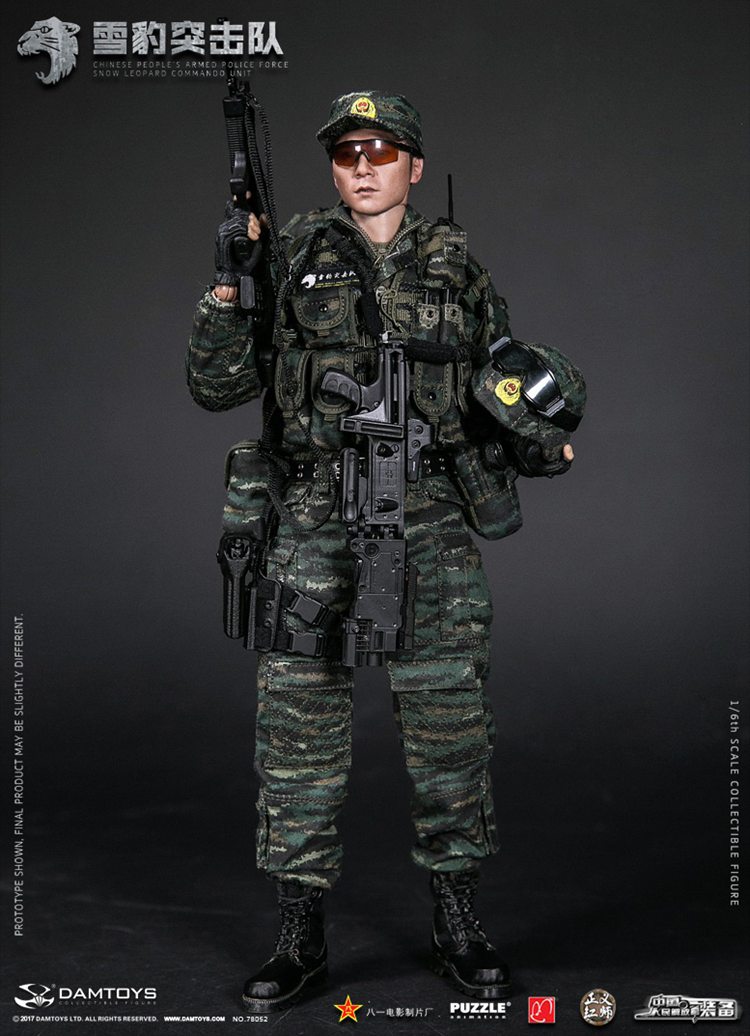 damtoys dam 中国雪豹突击队1/6兵人模型武装警察特种