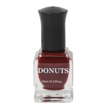 DONUTS环保无味指甲油黑酒红车厘子透粉色美甲套装显白持久快干 DONUTS环保无味指甲油黑酒红车厘子透粉色美甲套装显白持久快干