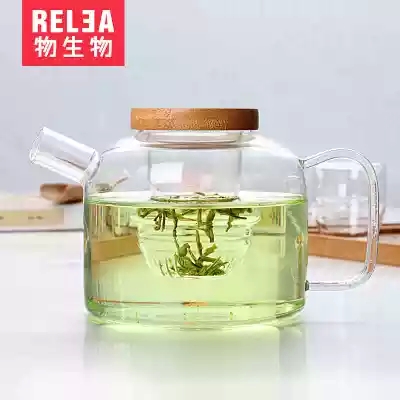 物生物花茶玻璃茶具 创意人形过滤内胆花茶壶 耐热玻璃泡茶壶套装