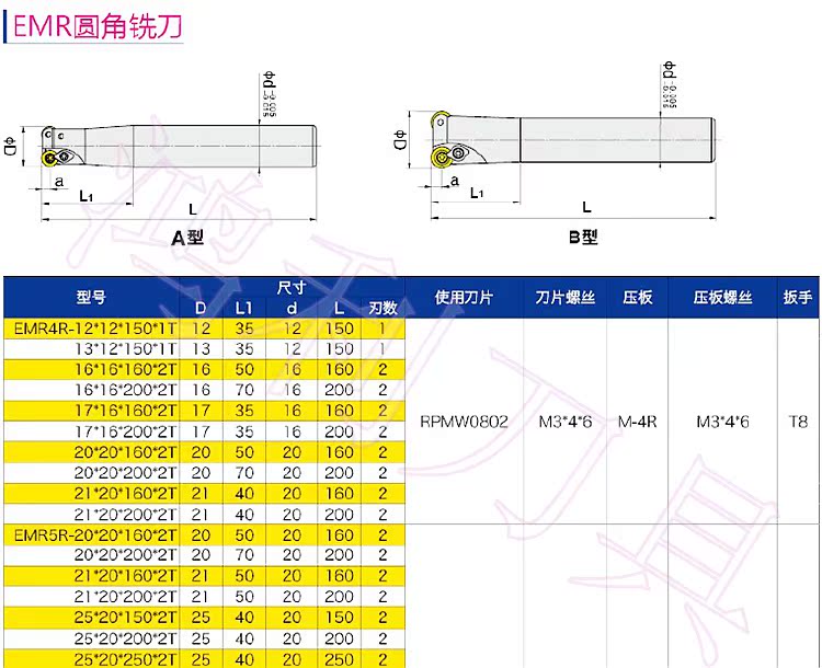 台湾ego 铣刀杆 r5刀杆 圆鼻刀杆 数控刀杆 emr圆角立