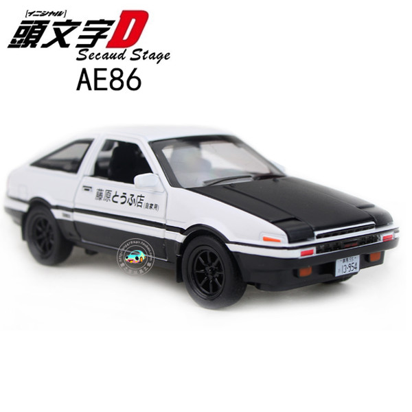 ae86车模 头文字d仿真合金车模男孩回力小车儿童玩具车小汽车模型