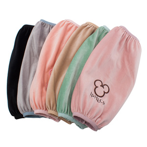 长款毛绒女袖套防污套袖