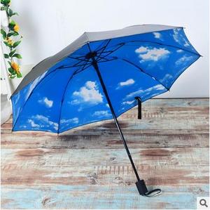 迷你黑胶超小超轻折叠遮阳伞