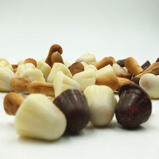 蘑菇力牛奶巧克力厂家特价散装220g办公室休闲零食点心满19.9包邮