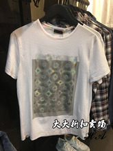 短袖 T恤 镭射印花男装 JACK 纯棉修身 JONES杰克琼斯 专柜正品