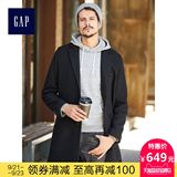 Gap男装 简约休闲风格羊毛混纺挺括商务翻领大衣870791 Y