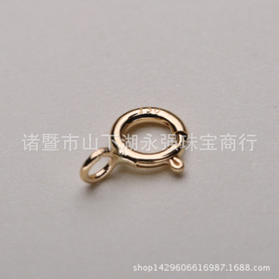 天然淡水珍珠饰品扣 百搭珠宝首饰扣 18K金 diy珍珠项链手链配件