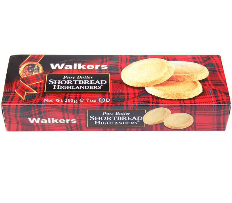 英国进口 walkers 沃尔克斯苏格兰高地人黄油酥饼200g