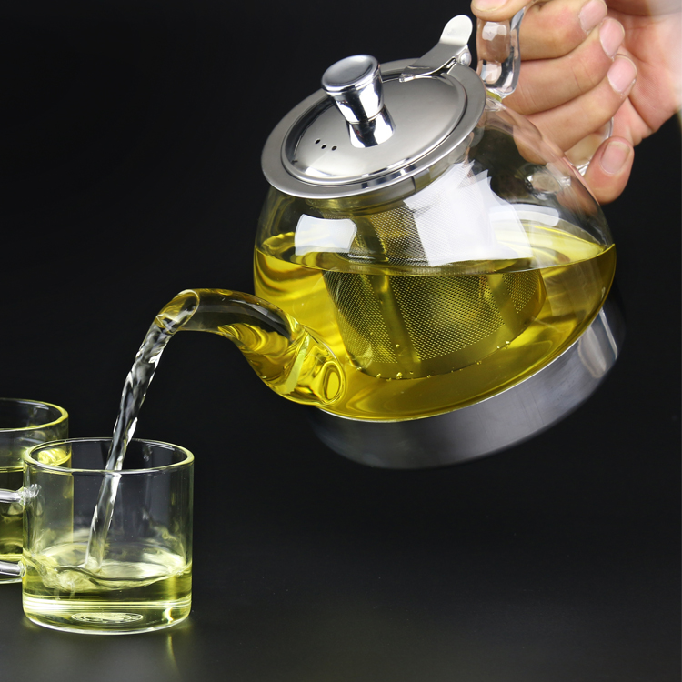 玻璃茶壶电磁炉专用养生壶茶具耐热加厚泡茶器煮花茶壶不锈钢过滤
