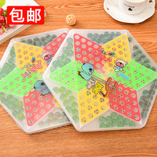 大号玻璃珠跳棋成人休闲彩瓷珠跳跳棋儿童弹珠游戏棋益智玩具桌游