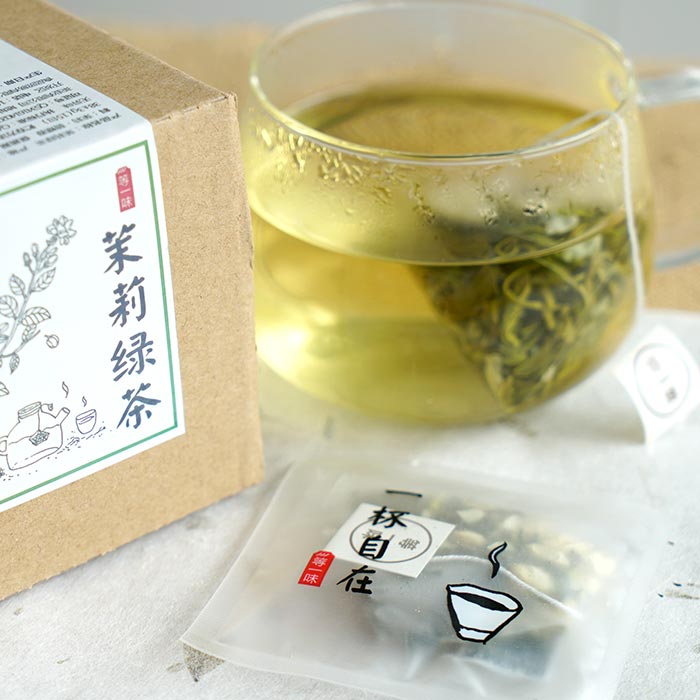 等一味 | 茉莉绿茶 花蕾饱满 碧螺春 三角茶包 15小包 2件包邮