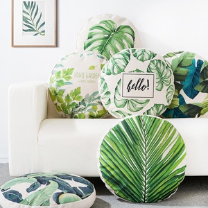 北欧植物清新棉麻抱枕