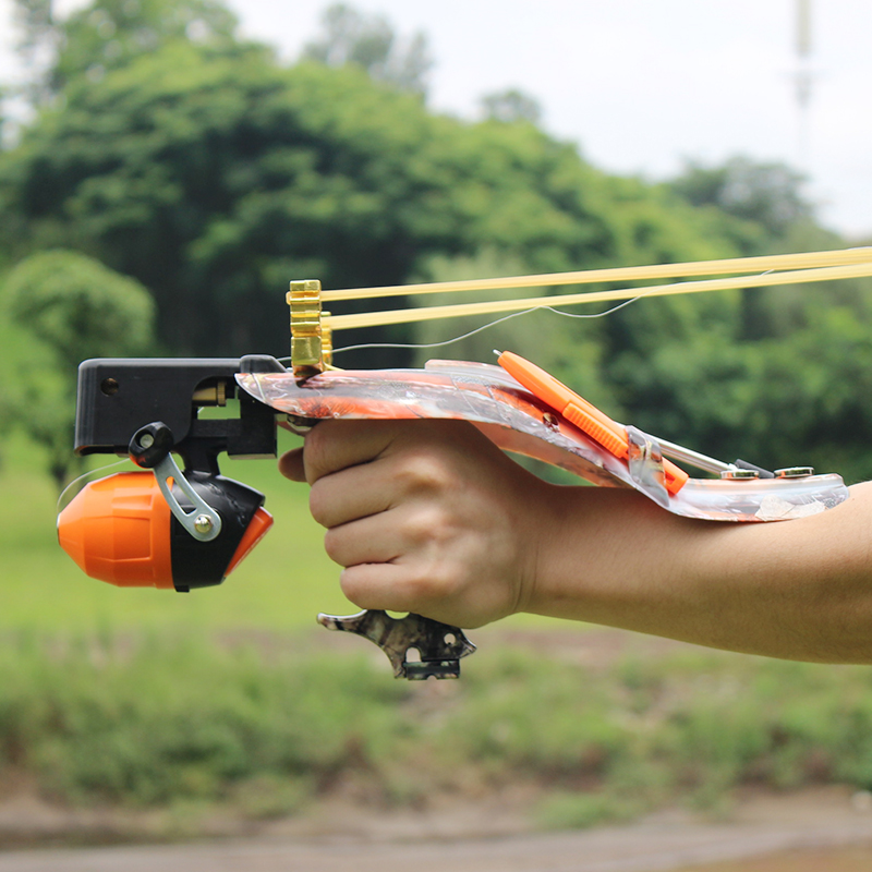 羚鹰 弹弓卡球弹弓射鱼器套装强力激光精准打