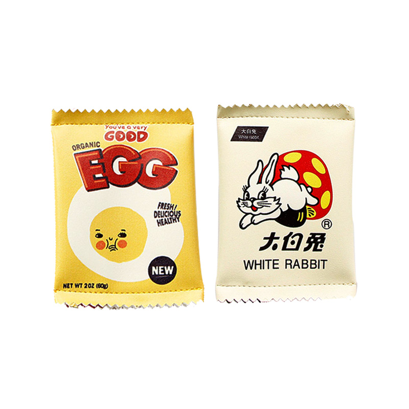 韩国创意趣味起司零食pu零钱包零钱袋钱包硬币包大白兔奶糖零钱包