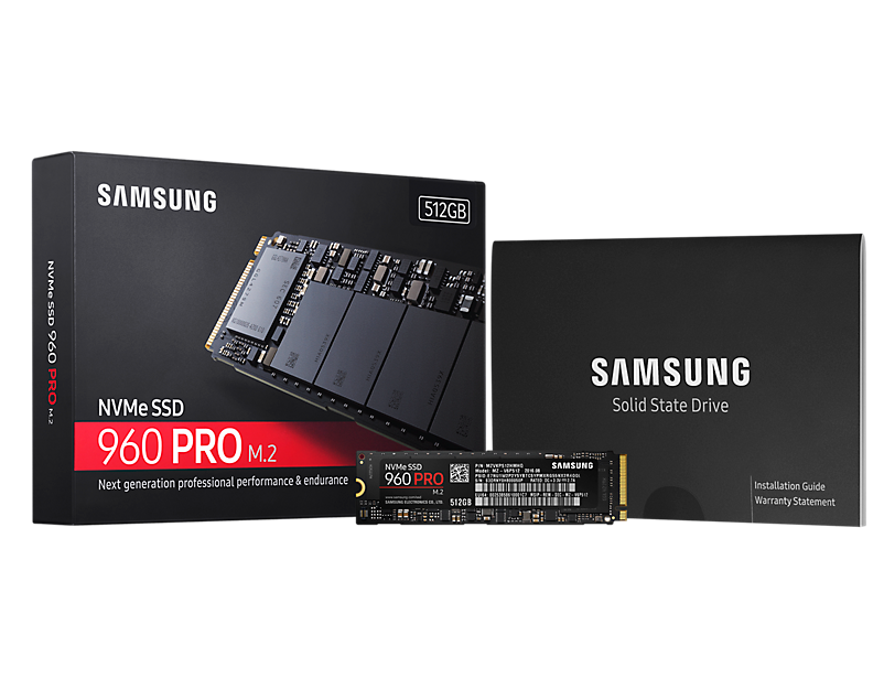 samsung/三星 mz-v6p512bw 960pro 512g nvme ssd 固态硬盘512gb