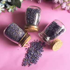 天然薰衣草干花许愿瓶玫瑰花