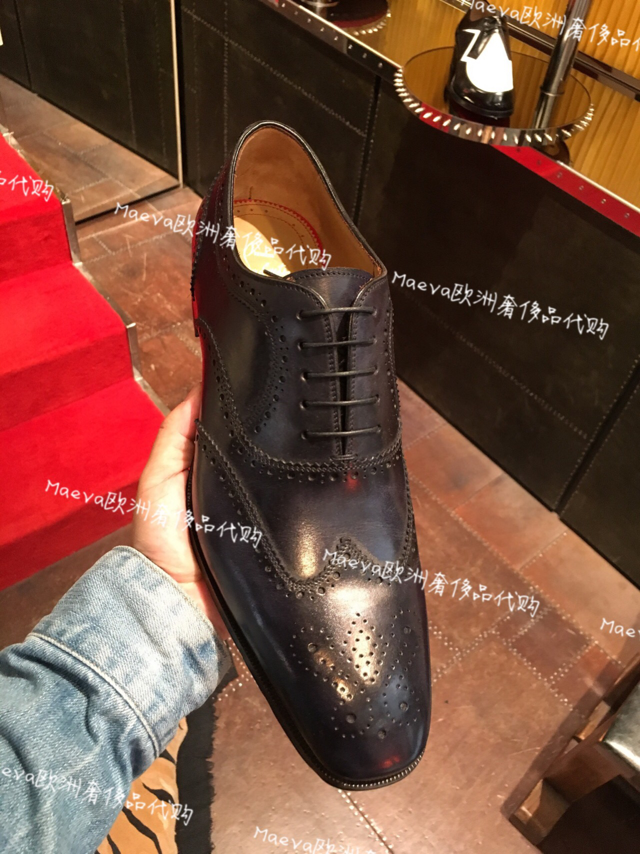 christian louboutin男皮鞋