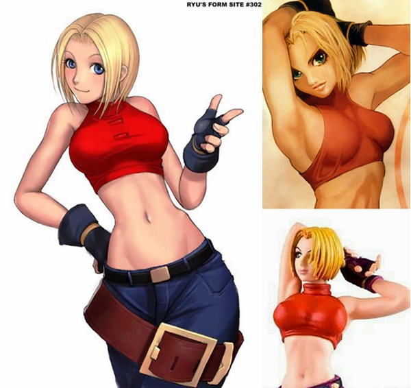 cosplay假发 cos假毛 布鲁·玛丽 拳皇 定做假毛