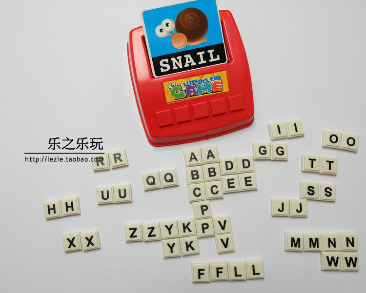英文拼字游戏 儿童英语拼词单词字母机卡片早