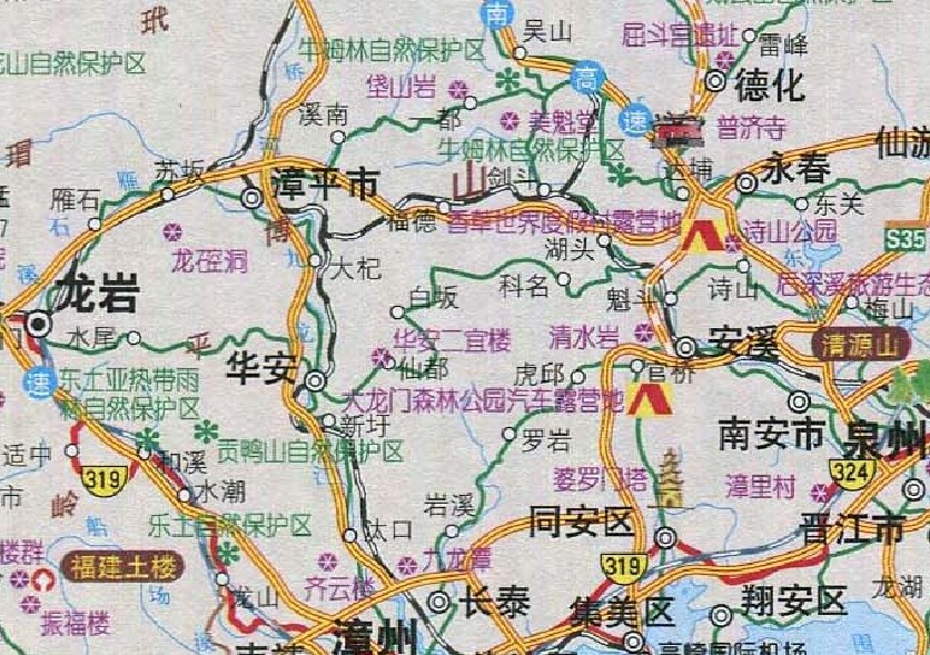 厦门旅游攻略自由行地图鼓浪屿福州泉州漳州龙岩美食交通景点指南