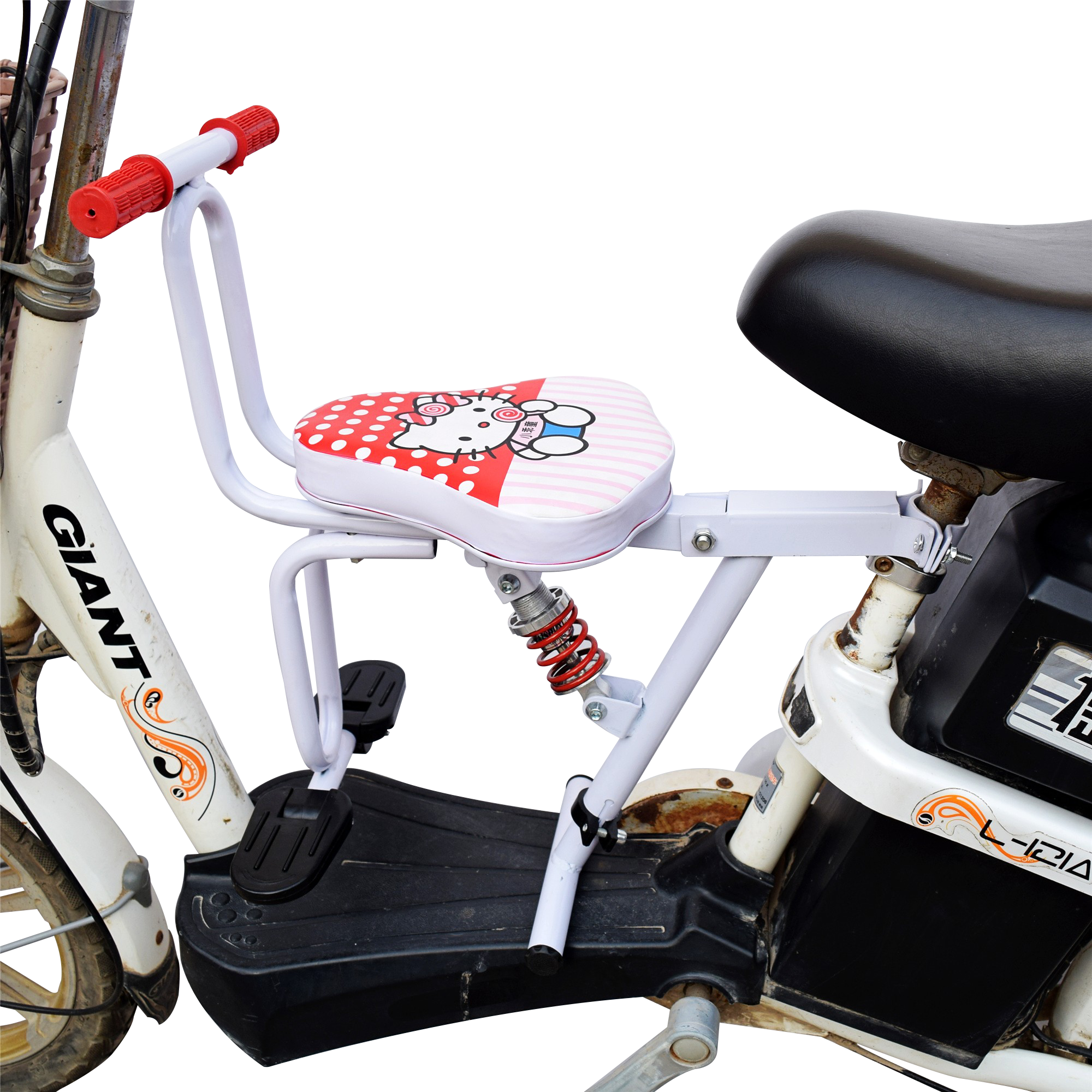 电动自行车儿童座椅前置可折叠坐椅电瓶车踏板车宝宝安全减震座椅
